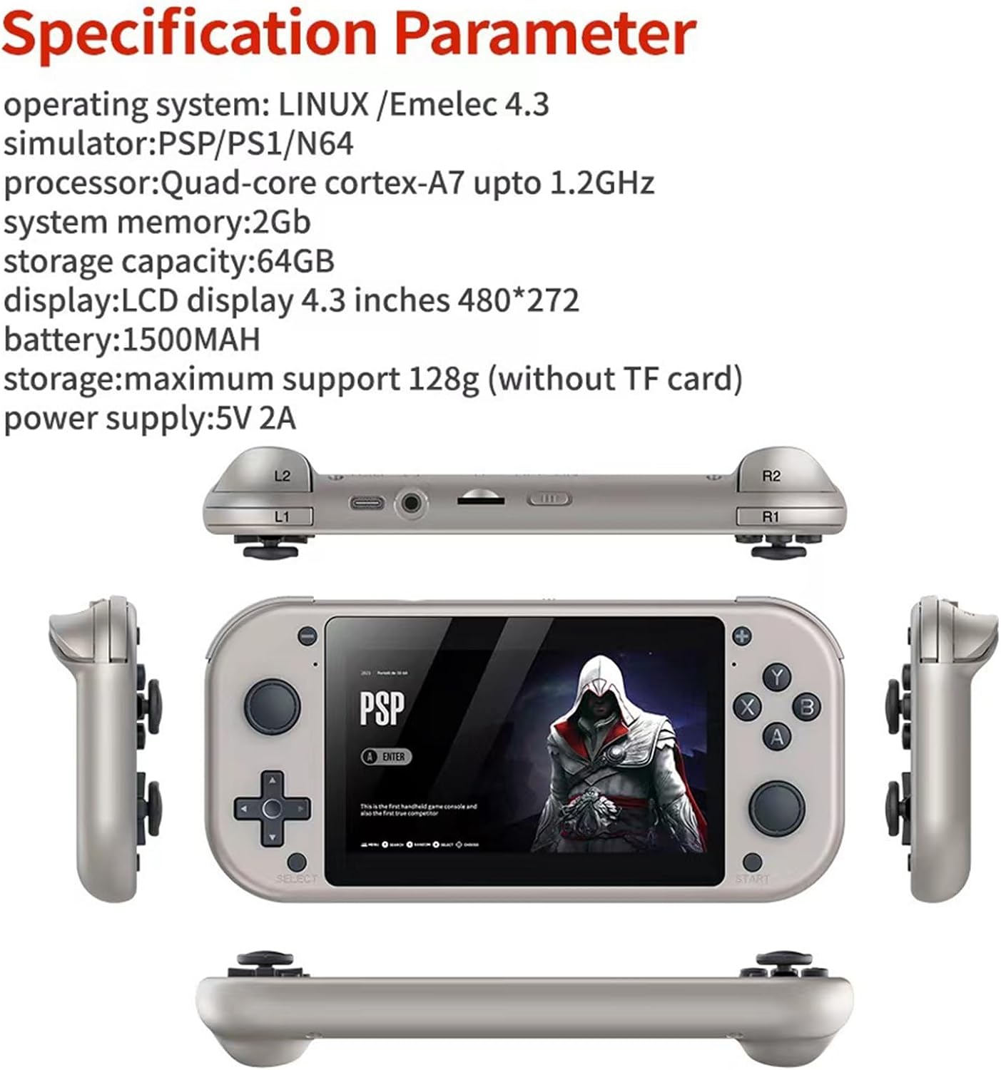 Game Console M17 4.3 Inch 480*272 LCD Screen Portable Game Console M17 4.3 Inch 480*272 LCD Screen Portable